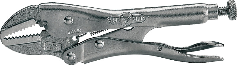 IRWIN Irwin Original 302L3 Locking Pliers, 7 in OAL, 1-5/16 in Jaw Opening, Plain Grip Handle, 3/8 in W Jaw, 1-3/16 in L Jaw