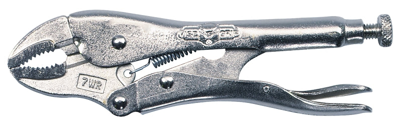 IRWIN Irwin Original 0702L3 Locking Pliers, 7 in OAL, 1-1/2 in Jaw Opening, Plain Grip Handle, 3/8 in W Jaw, 1-3/16 in L Jaw