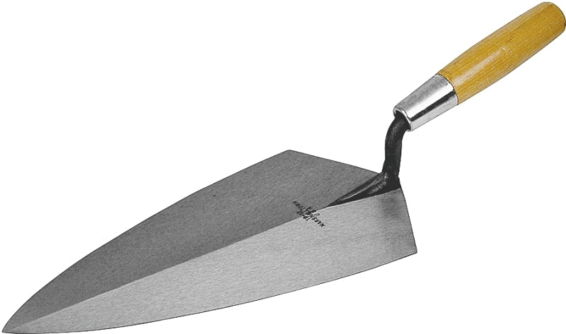 MARSHALLTOWN Marshalltown 19 10 Brick Trowel, 10 in L Blade, 5 in W Blade, Steel Blade, Wood Handle