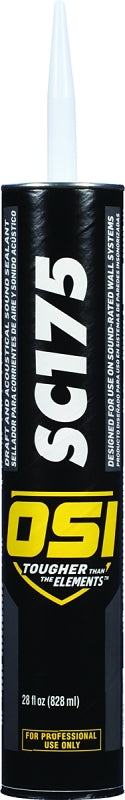 OSI OSI 1496542 Sound Sealant, White, 2 to 7 Days Curing, 40 deg F, 28 oz Cartridge PAINT OSI