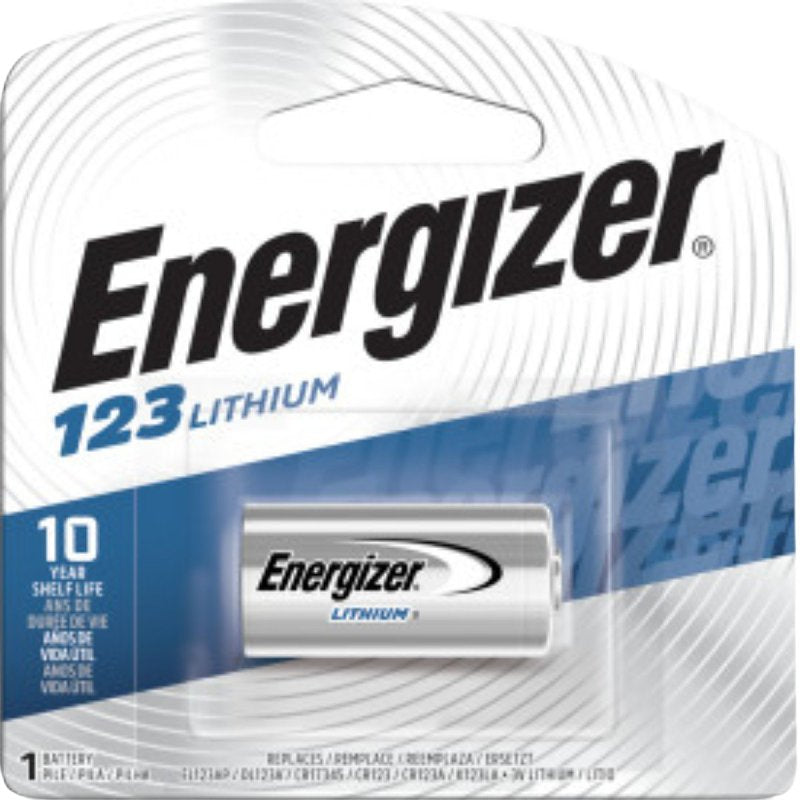 ENERGIZER BATTERY Energizer EL123AP Series EL123APBP Battery, 3 V Battery, 1500 mAh, Lithium, Manganese Dioxide