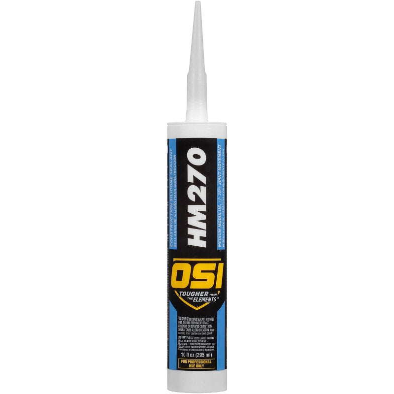 OSI OSI 1493960 Silicone Sealant, White, 24 hr Curing, -60 to 400 deg F, 10 fl-oz Cartridge
