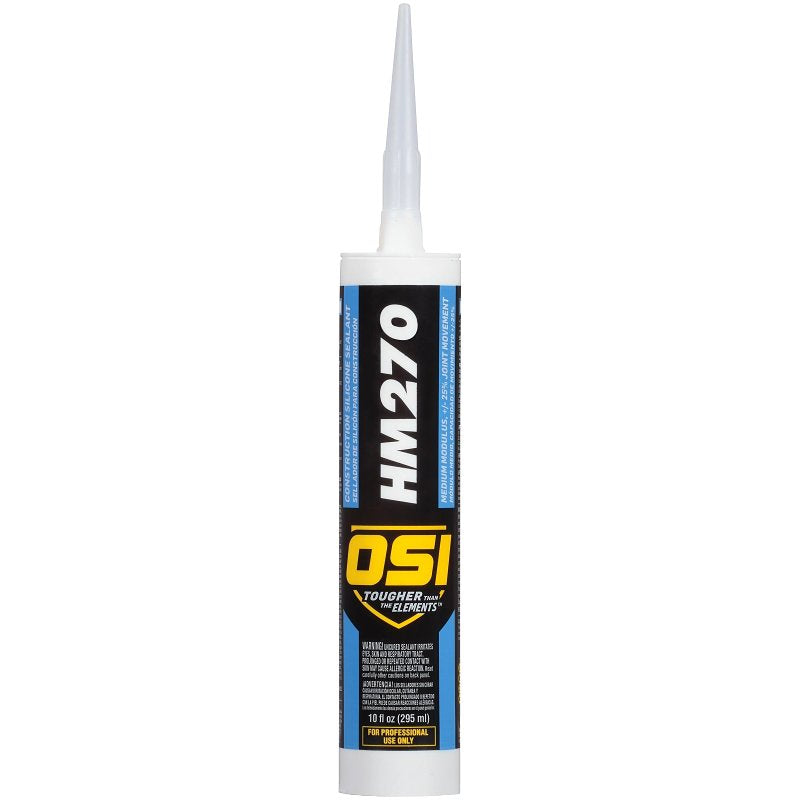 OSI OSI 1494045 Silicone Sealant, Clear, 24 hr Curing, -60 to 400 deg F, 10 fl-oz Cartridge PAINT OSI