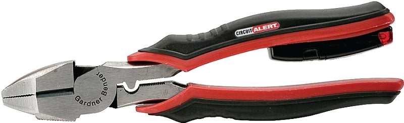 GB Gardner Bender GPT-90 Lineman's Plier, 9 in OAL, 1-1/8 in Jaw Opening, Red Handle, Comfort-Grip Handle, 1-1/4 in W Jaw