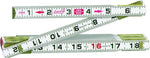 LUFKIN Crescent Lufkin Red End Series 066FN Flat Reading Wood Rule, SAE Graduation, Wood, White TOOLS LUFKIN