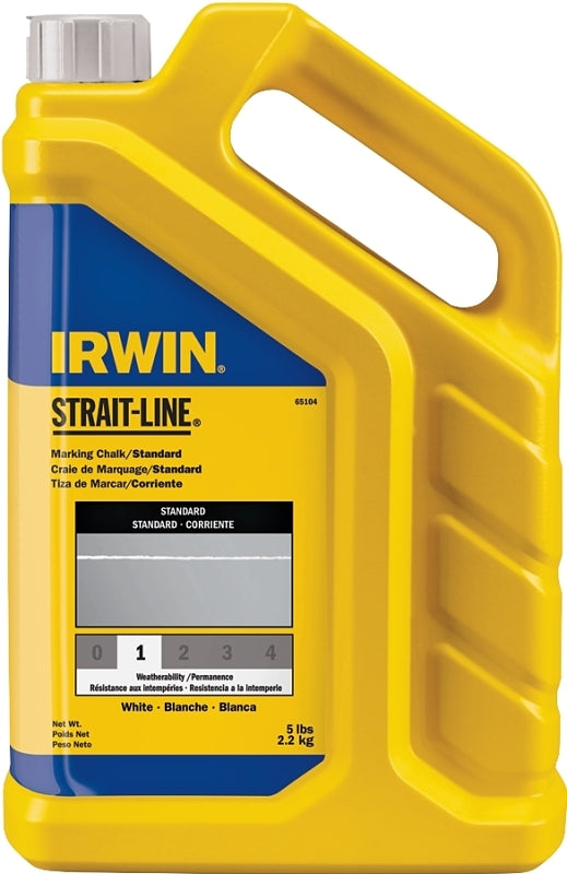 IRWIN Irwin STRAIT-LINE 65104 Marking Chalk Refill, White, Temporary