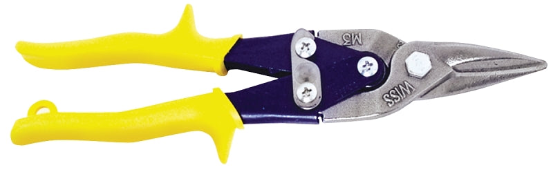 WISS Crescent Wiss M3R Aviation Snip, 9-3/4 in OAL, 1-1/2 in L Cut, Straight Cut, Molybdenum Steel Blade, Non-Slip Handle TOOLS WISS