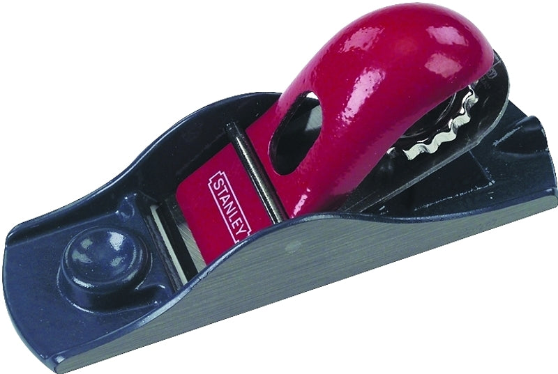 STANLEY STANLEY 12-247 Adjustable Block Plane, 6-5/8 in L x 2 in W Dimensions, 1-5/8 in W Blade, Iron Body, Gray TOOLS STANLEY