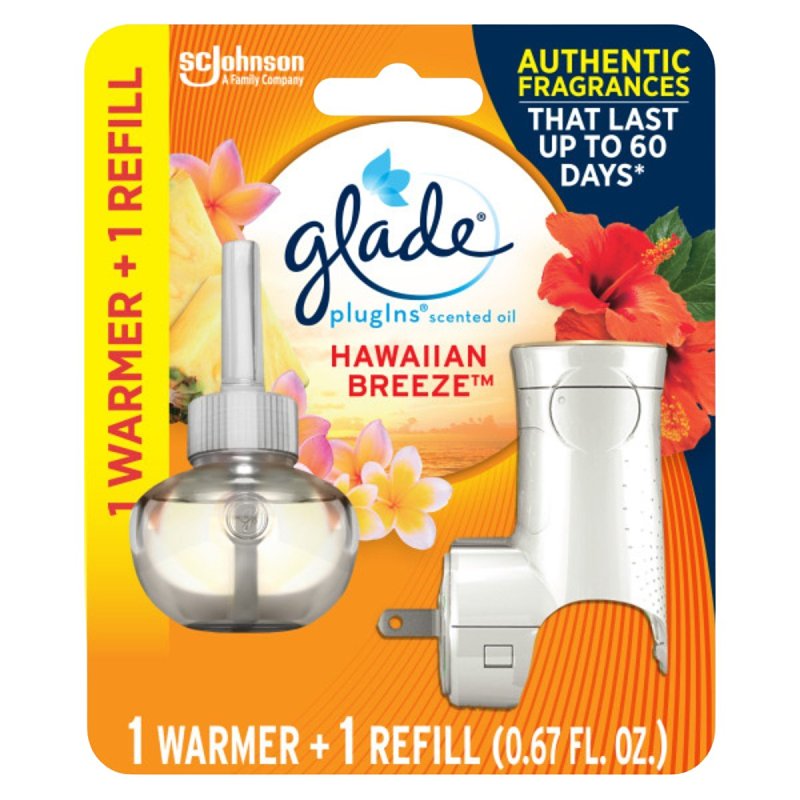 GLADE Glade 73099 Oil Starter Kit, Fruity, Hawaiian Breeze