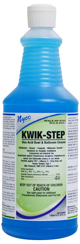 NYCO PRODUCTS nyco NL634-Q12 Kitchen and Bathroom Cleaner, 32 oz, Liquid, Blue