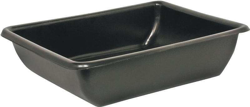 SHAPE PRODUCTS Maccourt AT2606 Utility Tub, 9 gal, 26 in L, 20 in W, 6 in H, Polyethylene, Black, Rectangle