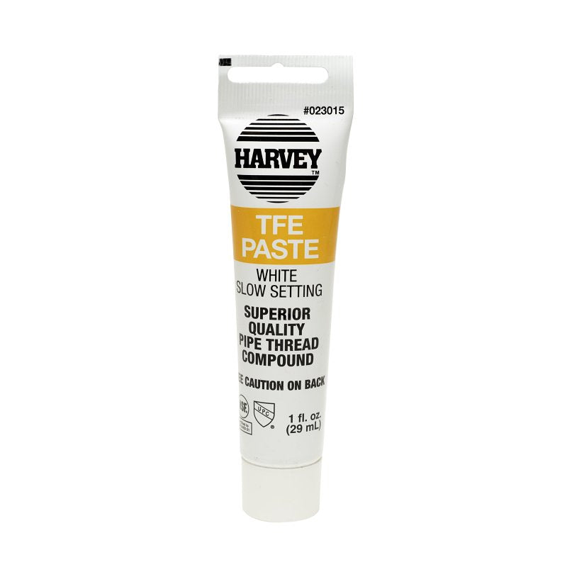 HARVEY Harvey 23015-48 Pipe Thread Compound, 1 oz Tube, Liquid, Paste, White