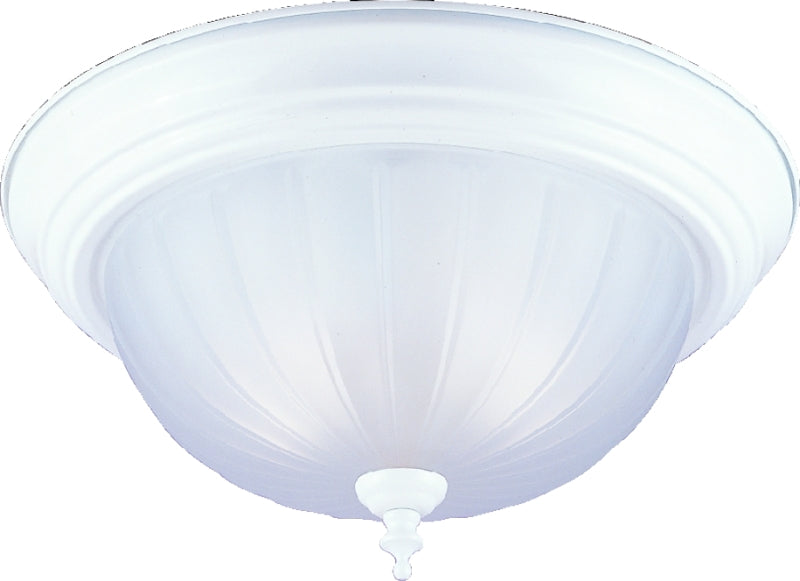 VAXCEL INTERNATIONAL Boston Harbor F51WH02-1005-3L Two Light Flush Mount Ceiling Fixture, 120 V, 60 W, 2-Lamp, A19 or CFL Lamp ELECTRICAL VAXCEL INTERNATIONAL