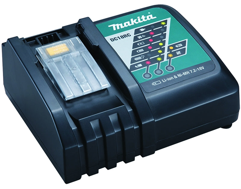 MAKITA Makita DC18RC Battery Charger, 7.2 to 18 V Input, 1.5 to 5 Ah, 45 min Charge, Battery Included: No TOOLS MAKITA