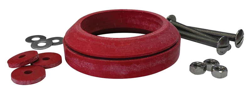 KORKY Korky 481BP Tank-to-Bowl Gasket, 3 in ID x 4-1/4 in OD Dia, Sponge Rubber, Red, For: 3 in 2-Piece Toilet Tanks PLUMBING, HEATING & VENTILATION KORKY