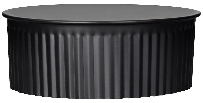 IMPERIAL Imperial BM0153 Round End Cap, 8 in Connection, Black PLUMBING, HEATING & VENTILATION IMPERIAL