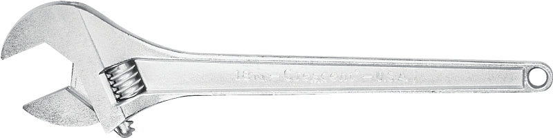 CRESCENT Crescent AC115 Adjustable Wrench, 15 in OAL, 1.688 in Jaw, Steel, Chrome-Plated, I-Beam Handle TOOLS CRESCENT