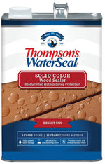 THOMPSON'S WATERSEAL Thompson's WaterSeal TH.093701-16 Wood Sealer, Solid, Desert Tan, 1 gal PAINT THOMPSON'S WATERSEAL
