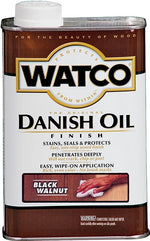 WATCO Watco 65351 Danish Oil, Black/Walnut, Liquid, 1 pt, Can PAINT WATCO