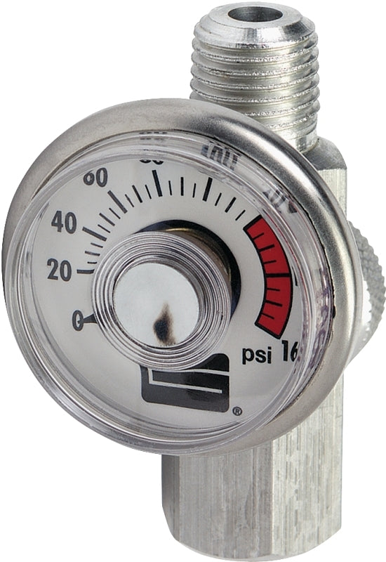 TRU-FLATE Tru-Flate 41-135 Air Regulator with Gauge, Steel