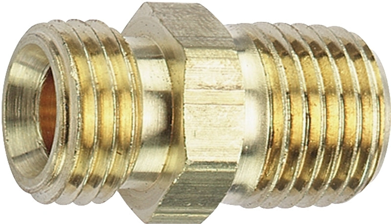 TRU-FLATE Tru-Flate 21-595 Hose Adapter, 1/4 in, MNPT x MNPS, Brass