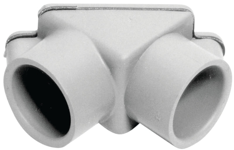 CARLON Carlon E990DR-CAR Access Pull Elbow, 1/2 in Hub, 2-3/16 in OAL, PVC, Gray ELECTRICAL CARLON