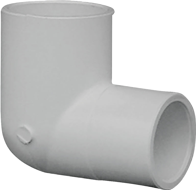 IPEX USA LLC-CANPLAS IPEX 435535 Reducing Pipe Elbow, 3/4 x 1/2 in, Slip x Slip, 90 deg Angle, PVC, White, SCH 40 Schedule