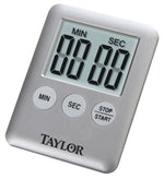 TAYLOR Taylor 5842N15 Timer, LCD Display, 0 min 0 sec to 99 min 59 sec, Gray