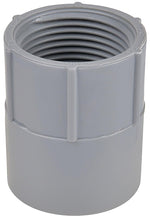 CARLON Carlon E942JR Conduit Adapter, 2 in FPT x Socket, 2-47/64 in Dia, 2-5/16 in L, PVC, Gray ELECTRICAL CARLON