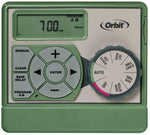 ORBIT Orbit 57594 Indoor Easy Dial Timer, 120 V, 4 -Zone, 99 min Cycle, LCD Display, Green LAWN & GARDEN ORBIT