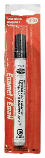 TESTORS Testors 2545C Enamel Marker, White, 0.33 fl-oz PAINT TESTORS