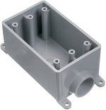 CARLON Carlon E980EFN-CTN Switch Box, 1-Gang, 1-Outlet, PVC, Gray ELECTRICAL CARLON