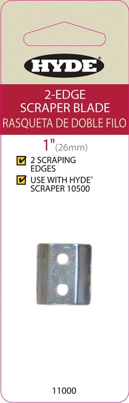 HYDE Hyde 11000 Scraper Blade, 2-Edge Blade, 1 in W Blade, HCS Blade