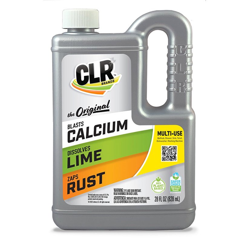 CLR CLR CL-12 Calcium/Lime/Rust Cleaner, 28 oz, Liquid, Slightly Acidic, Lime Green