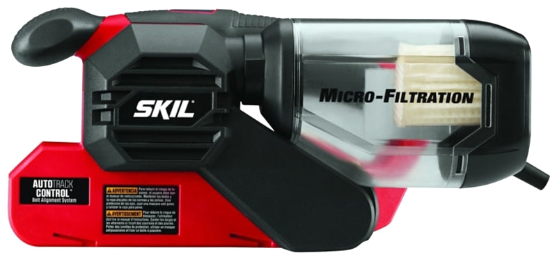 SKIL Skil 7510-01 Belt Sander, 6 A, 3 x 18 in Belt, Abrasive Belt, Auxiliary Handle, 6 ft L Cord TOOLS SKIL