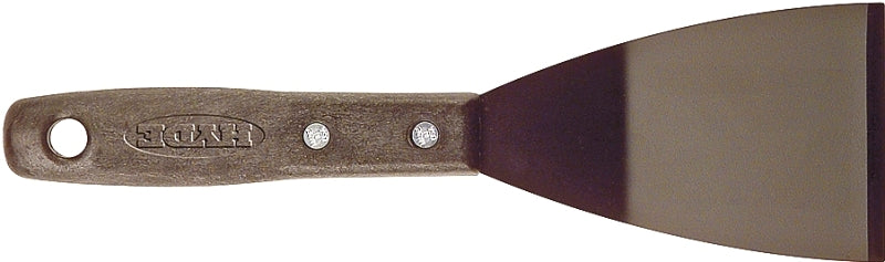 HYDE Hyde 12000 Paint Scraper, 3 in W Blade, Bent Chisel, Stiff Blade, HCS Blade, Polypropylene Handle, Contoured Handle PAINT HYDE