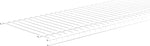 CLOSETMAID ClosetMaid SuperSlide 4735 Wire Shelf, 70 lb, 1-Level, 16 in L, 72 in W, Steel, White
