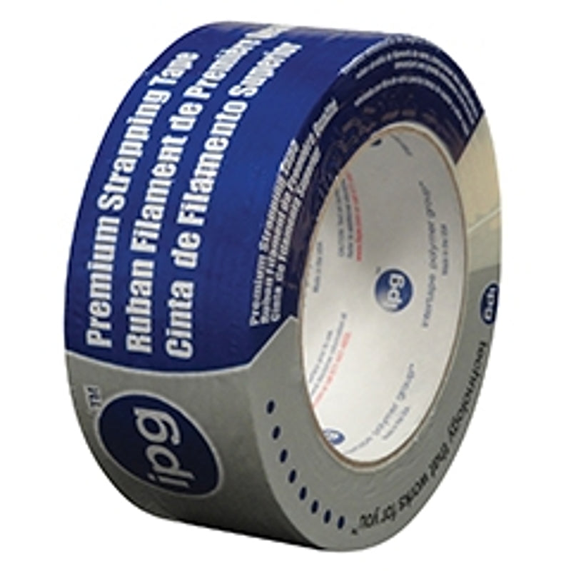 IPG IPG 9718 Strapping Tape, 60 yd L, 1-7/8 in W, Fiberglass/Polypropylene Backing, Natural PAINT IPG