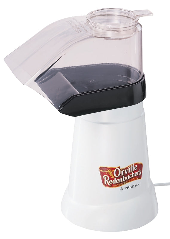 NATIONAL PRESTO Presto Orville Redenbacher's Series 04821 Popcorn Popper, 4 oz Kernel, 1475 W, White