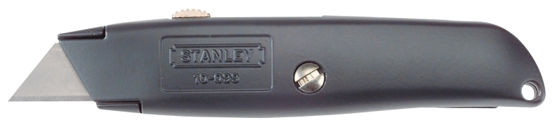 STANLEY STANLEY 99E 10-099 Utility Knife, 2-7/16 in L Blade, 3 in W Blade, HCS Blade, Straight Handle, Gray Handle TOOLS STANLEY