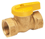 B & K INDUSTRIES ProLine Series 110-524HC Gas Ball Valve, 3/4 in Connection, FPT, 200 psi Pressure, Manual Actuator, Brass Body PLUMBING, HEATING & VENTILATION B & K INDUSTRIES