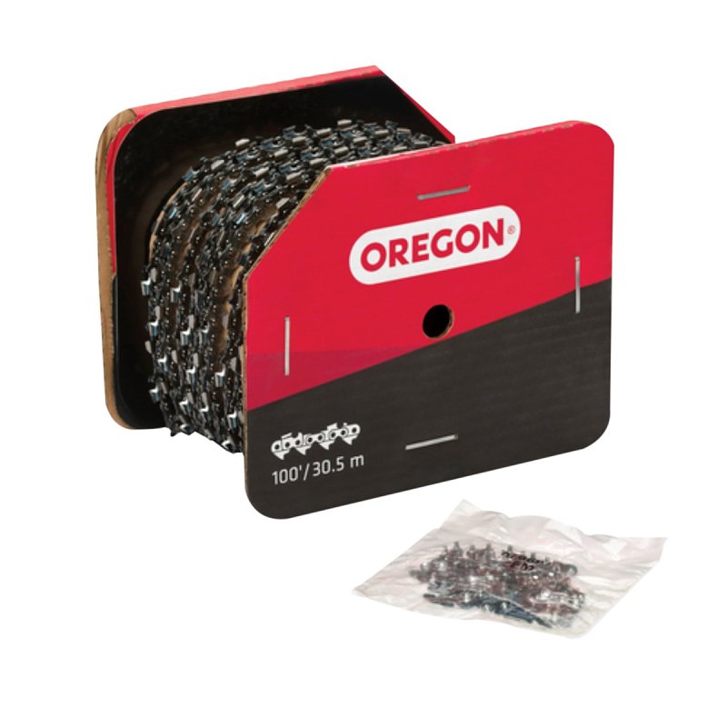 OREGON Oregon H100U Chainsaw Chain, 100 ft L Bar, 0.05 Gauge, 0.325 in TPI/Pitch
