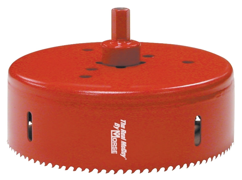 MORSE Morse Real McCoy TA72 Hole Saw with Arbor, 4-1/2 in Dia, 1-15/16 in D Cutting, 7/16 in Arbor, 4/6 TPI, HSS Cutting Edge HARDWARE & FARM SUPPLIES MORSE