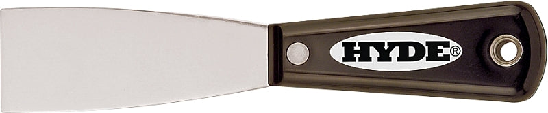 HYDE Hyde Black & Silver Series 02150 Putty Knife, 1-1/2 in W Blade, HCS Blade, Nylon Handle
