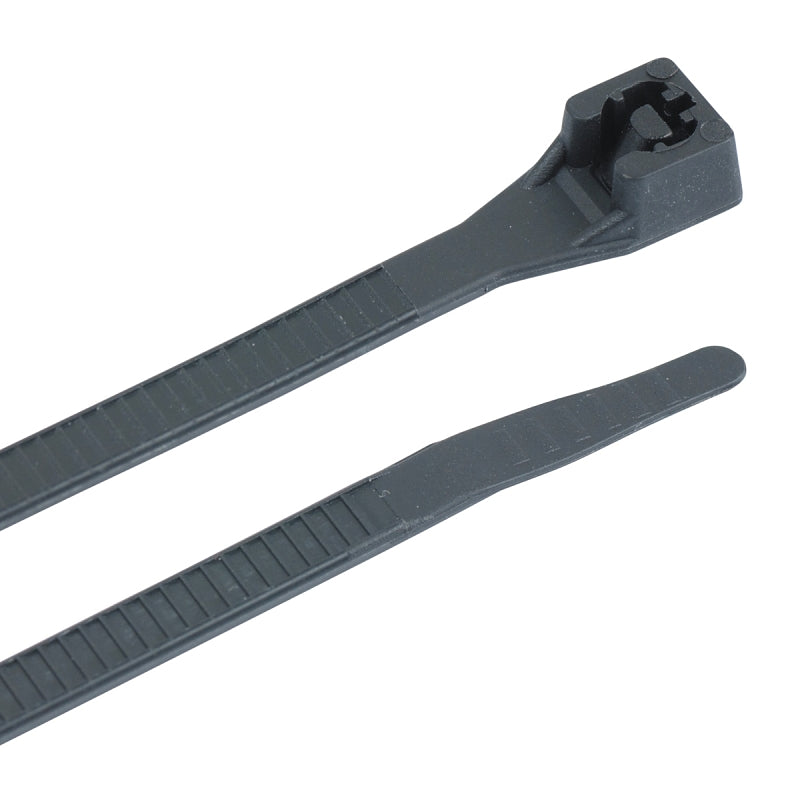 GB Gardner Bender 45-315UVB Cable Tie, Double-Lock Locking, 6/6 Nylon, Black, 14 in L, 8/PK ELECTRICAL GB