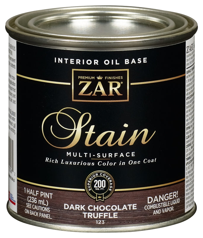ZAR ZAR 12306 Wood Stain, Moorish Teak, Liquid, 0.5 pt, Can