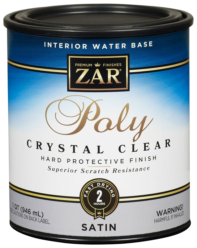ZAR ZAR 32512 Polyurethane, Liquid, Crystal Clear, 1 qt, Can