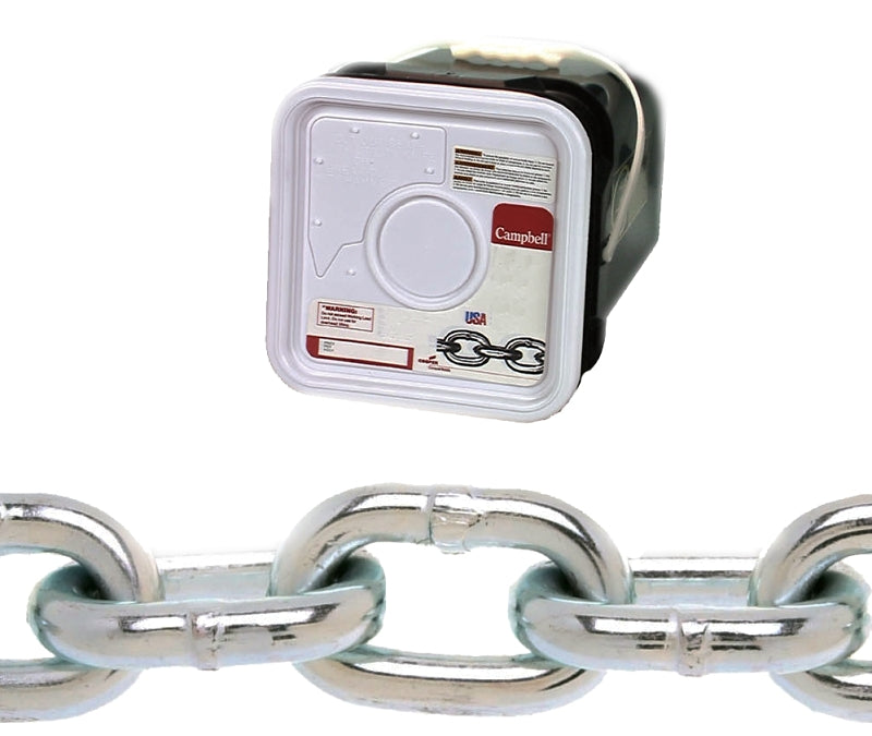 CAMPBELL CHAIN Campbell 014-3336 Proof Coil Chain, 3/16 in, 150 ft L, 30 Grade, Steel, Galvanized HARDWARE & FARM SUPPLIES CAMPBELL CHAIN