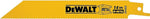 DEWALT DEWALT DW4808 Reciprocating Saw Blade, Applicable Materials: Angle Iron, Fiberglass, Metal, Rubber, 3/4 in W, 6 in L TOOLS DEWALT