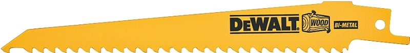 DEWALT DEWALT DW4846 Reciprocating Saw Blade, 3/4 in W, 8 in L, 10/14 TPI, Bi-Metal Cutting Edge